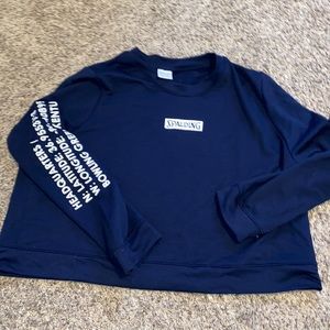Spalding Long Sleeve Cropped Tee